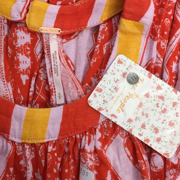 Free People Mimi Printed Halter Neck Tunic Dress - Picture 12 of 15